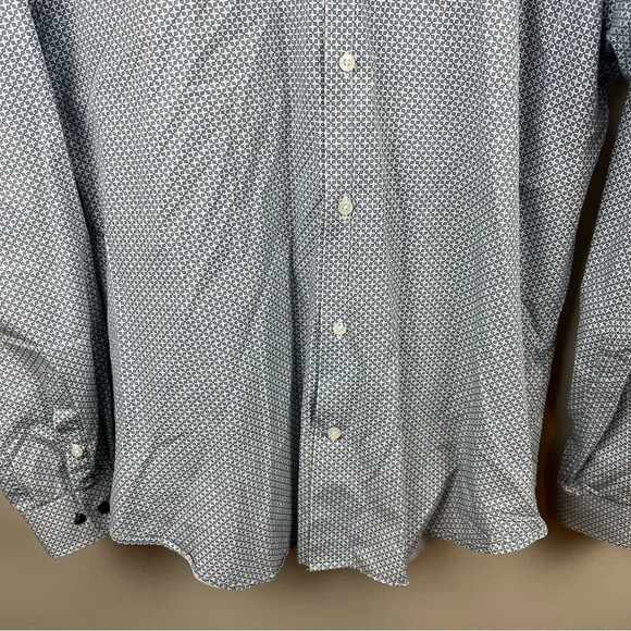 Ted Baker Button Up Dress Shirt Mens Size 15.5 Blue Work Career Professional - Picture 6 of 9